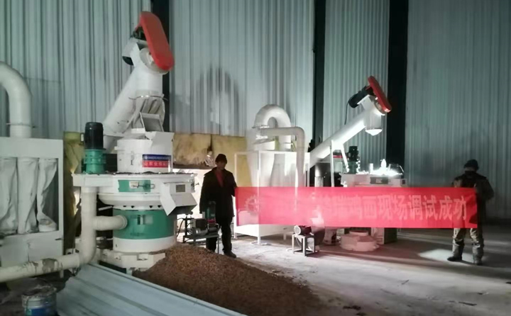 雞西木屑顆粒機(jī)調(diào)試成功.jpg 雞西木屑顆粒機(jī)調(diào)試成功.jpg