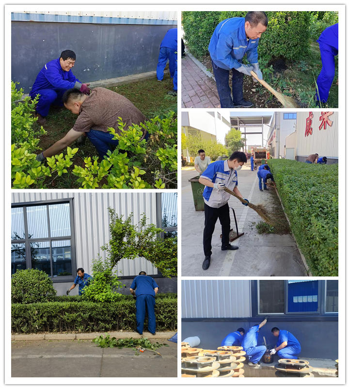 大家清掃、拾撿綠化帶垃圾，清理路邊縫隙死角內(nèi)的煙頭和雜物.jpg