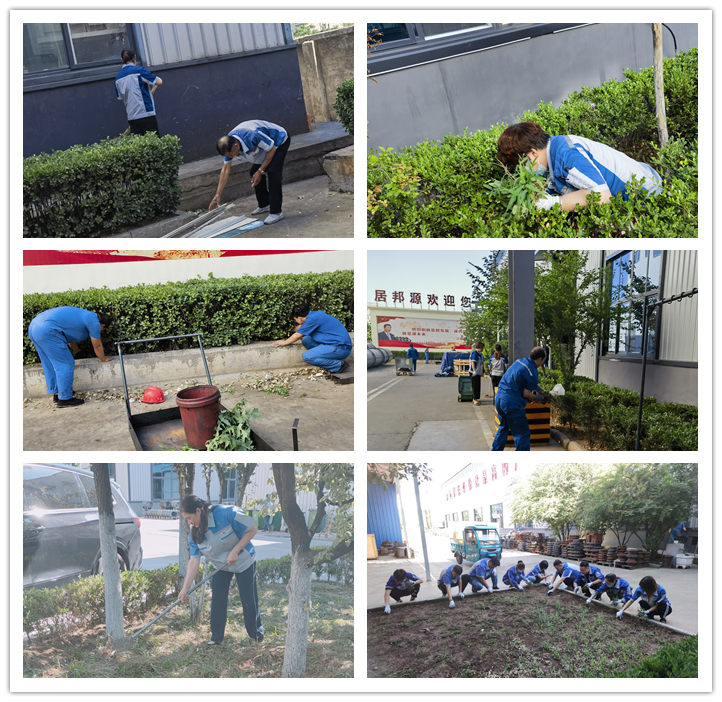 大家清掃、拾撿綠化帶垃圾，清理路邊縫隙死角內(nèi)的煙頭和雜物.jpg