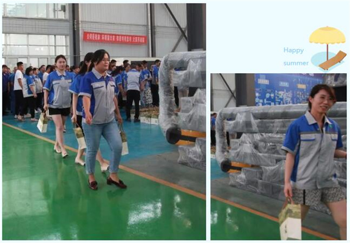 隨著炎炎夏日的來臨，近期氣溫逐步攀升，為切實做好夏季防暑降溫工作，保障員工的身體健康，7月17日下午，山東金格瑞開展“您戰(zhàn)高溫助振興 我送清涼鼓干勁”--夏送清涼主題活動，給所有的員工送上了防暑降溫茶，用愛心給這個炎夏降溫。.jpg